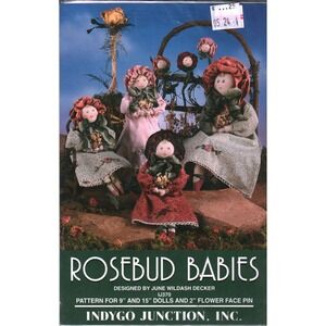 Indygo Junction Rosebud Babies Doll Pattern IJ370 June Wildash Decker Vintage